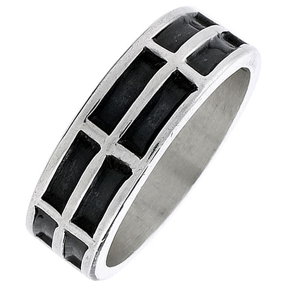 Sterling Silver Ram�s Head Ring for Men Southwestern Design Handmade 1/4 inch wide sizes 6-13